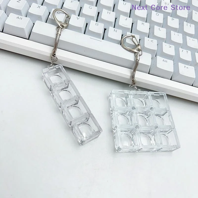 [NC]DIY Keychain Keyboards Switch Tester Mechanical Keyboards Switch Testing For Different Keycap Button Fidget Toy Key Ring[NC]