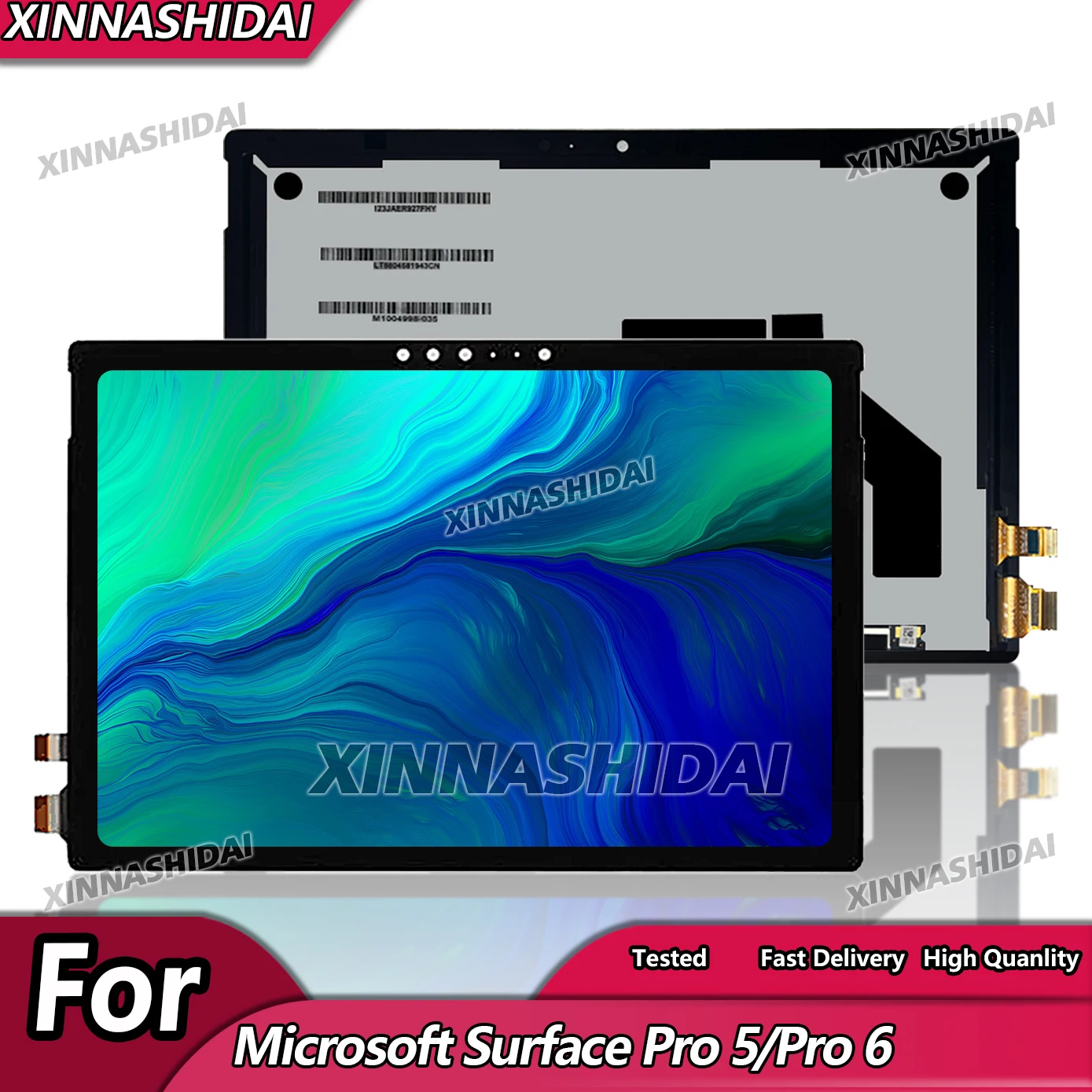 

12,3 "Super для Microsoft Surface Pro 5 Pro 6 1796, замена стеклянной панели дигитайзера ЖК-дисплея в сборе