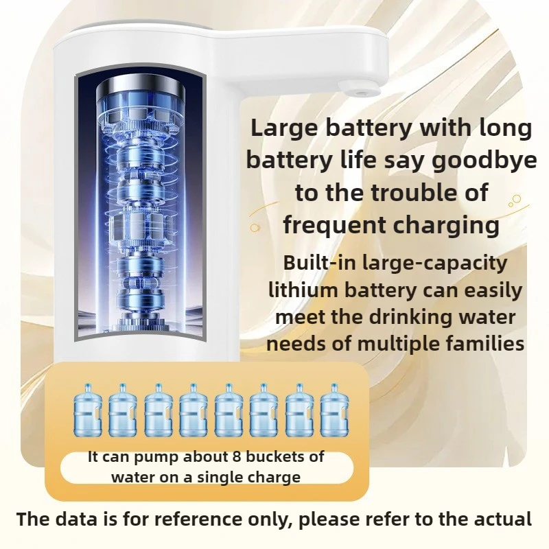 4 واط الكهربائية موزع المياه المعبأة في زجاجات زر مضخة موزع PP البلاستيك نوع-c شحن بنقرة واحدة منفذ المياه موزعات المياه