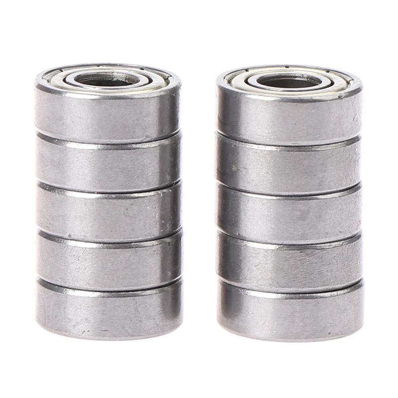 10pcs deep groove spherical carbon steel miniature bearings 696ZZ