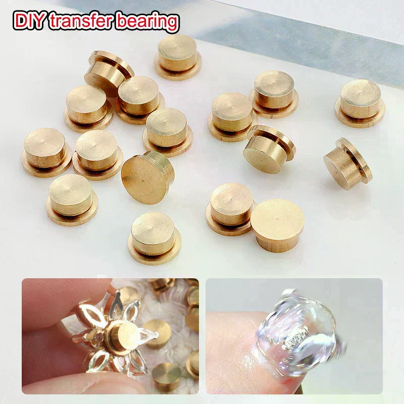Rotating Bearing 11Size Manicure Rotating Jewelry Accessories Cartoon Universal Rotating Bearing Rotatable Transfer Bead 5Pcs