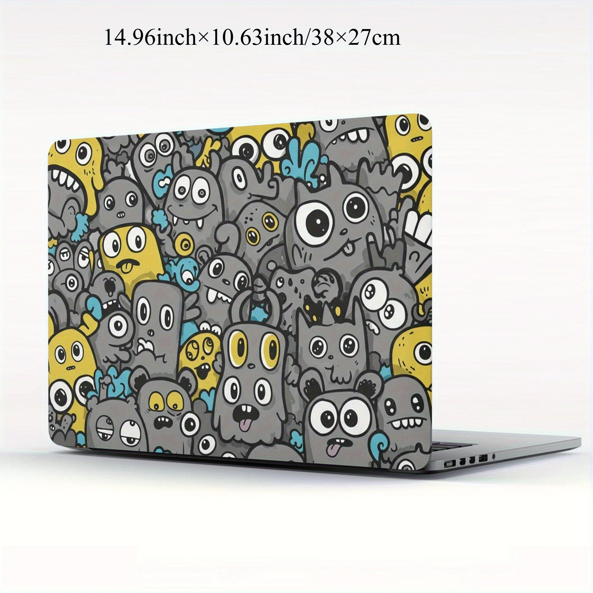 3Pc, 1pc spare, don't be afraid of sticking it up, laptop protective case- cute animated patron saint of personalized equipment!
