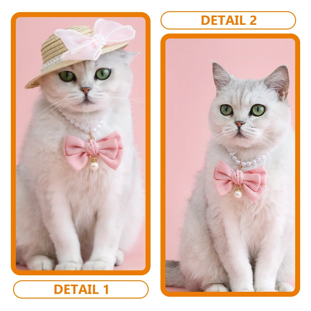 

Decoration Pet Collar Puppy Accessories Dog Necklace for Lovely Dogs Pink Delicate Kitten