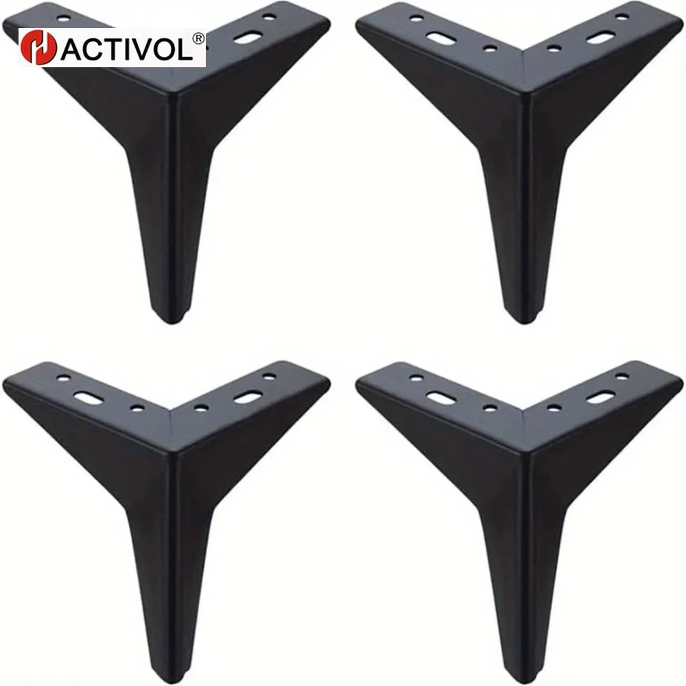 

4pcs Metal Furniture Legs, Heavy Duty Modern Diamond Triangle Table Desk Chair Sofa Legs Couch Feet with Screws furniture