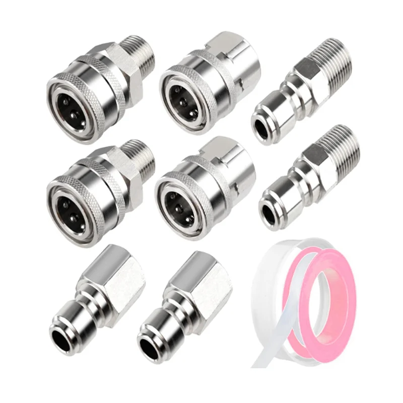 

HOT-адаптер для машины высокого давления для мойки высокого давления, комплект переходников с резьбой из нержавеющей стали NPT 3/8 дюйма