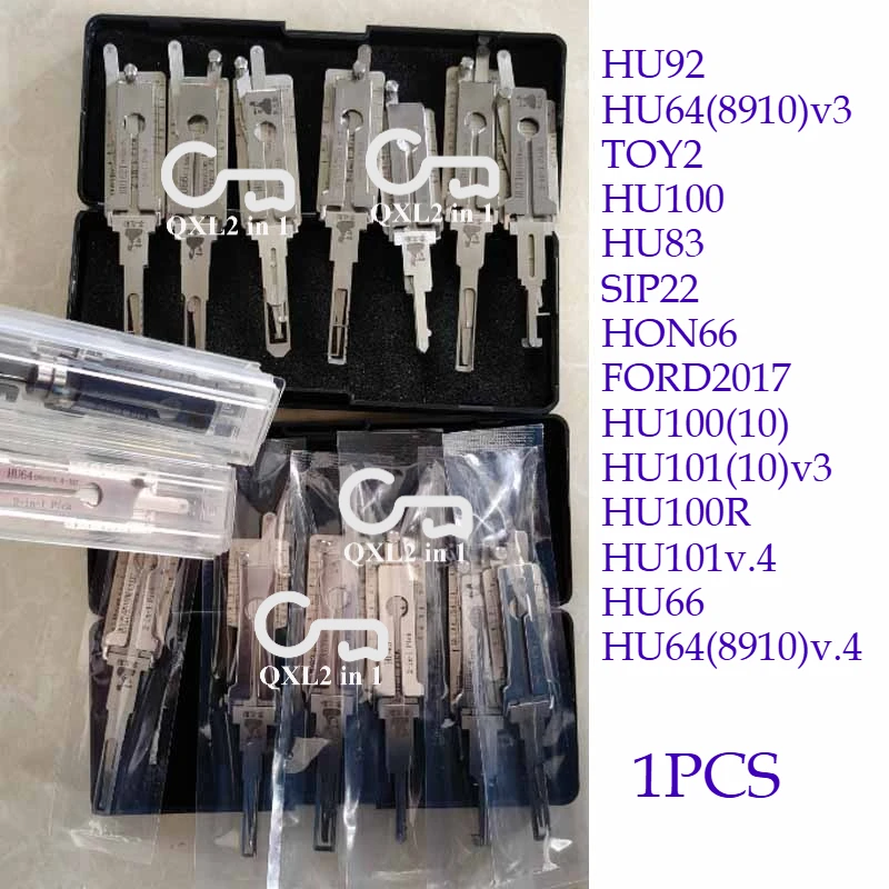 

1PCS Lishi 2 in 1 HU100 HU100(10) HU100R HU101 HU64 HU66 HU83 HON66 HU92 SIP22 TOY2 Kit Car Door Open Complete Set Ganzua Pick