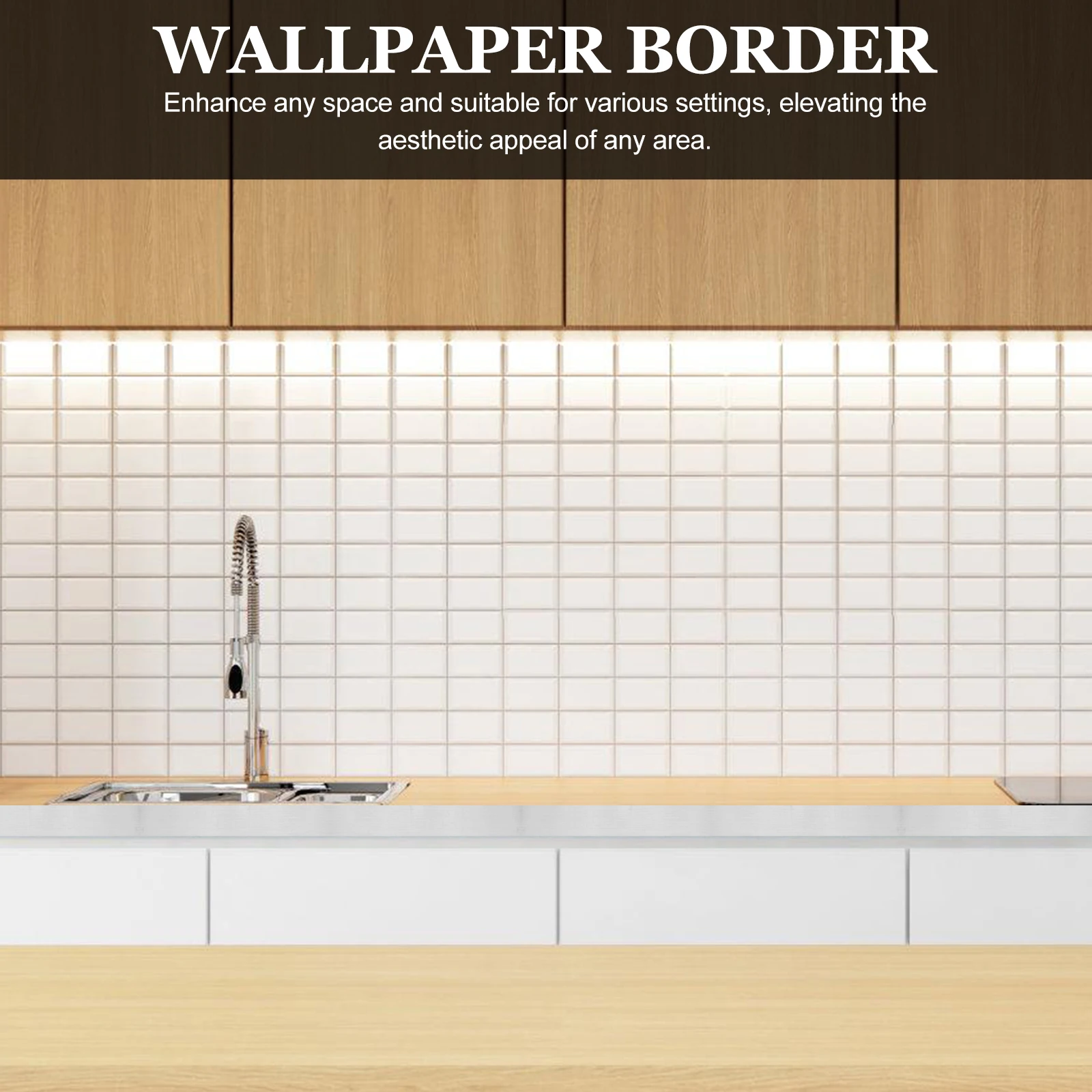 

Wood Grain PVC Self Adhesive Border Wall Border Trim Trim Stickers Peel Skirting Board Decals Wall Stickers Stick Tile Decals