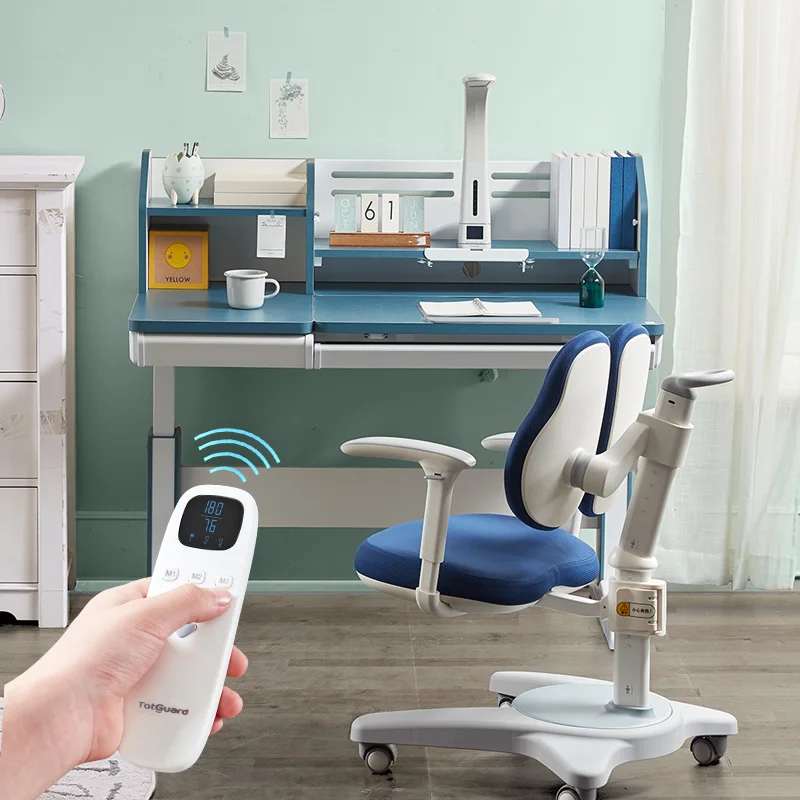 Çocuk ergonomik çalışma masası ve sandalye üstü ayarlı boyama okuma