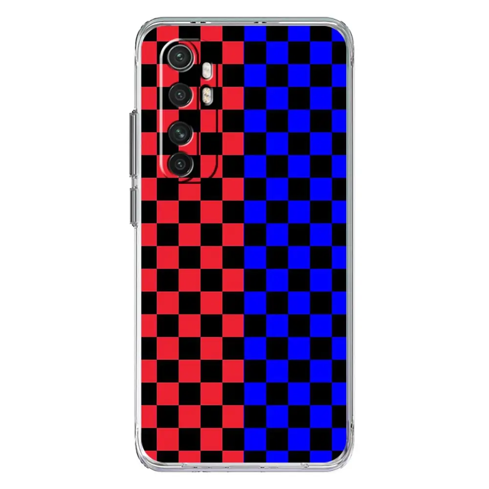 Capa de telefone para xiaomi mi poco x7 x6 x5 nfc x3 f7 ultra f6 pro f3 15 14t 14 13t 11 12 13 lite claro tpu capa xadrez arte