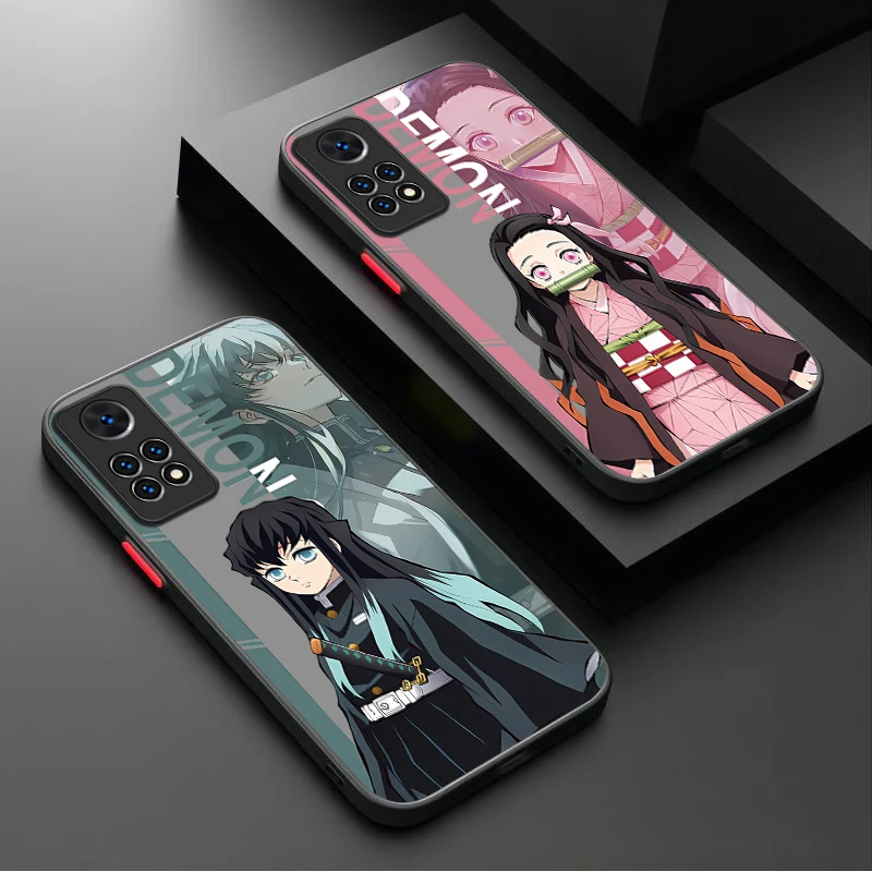 Anime Demon Slayer Schokbestendig Case voor Xiaomi Redmi A5 A4 A3 A3X A2 A1 Plus 13X Redmi K70 Ultra K70E K60 K50 K40 K40S K30 K20
