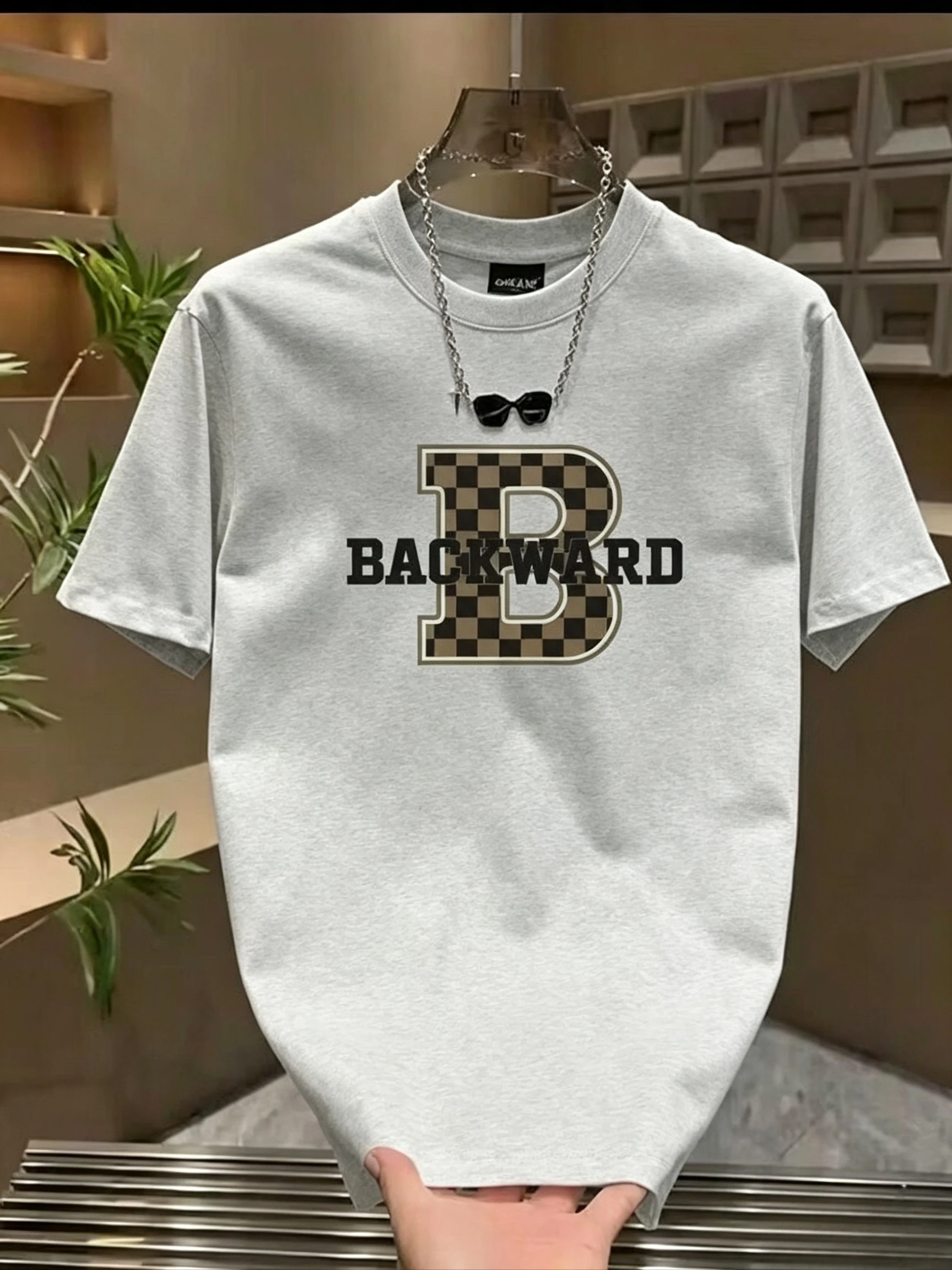 2026 Sommer Unisex Lässiges, locker sitzendes bedrucktes Rundhals-Kurzarm-T-Shirt – High-End Streetwear-Trendmarke – Detail 8