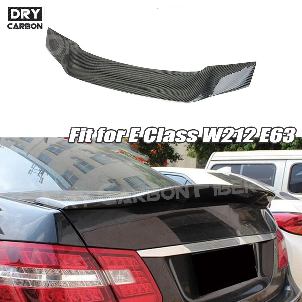 

Carbon Fiber Rear Spoiler Boot Lip Wing For Mercedez Benz E Class W212 E63 E200 E260 E300 E350 Sedan 4 Door 2010-2016 Trims