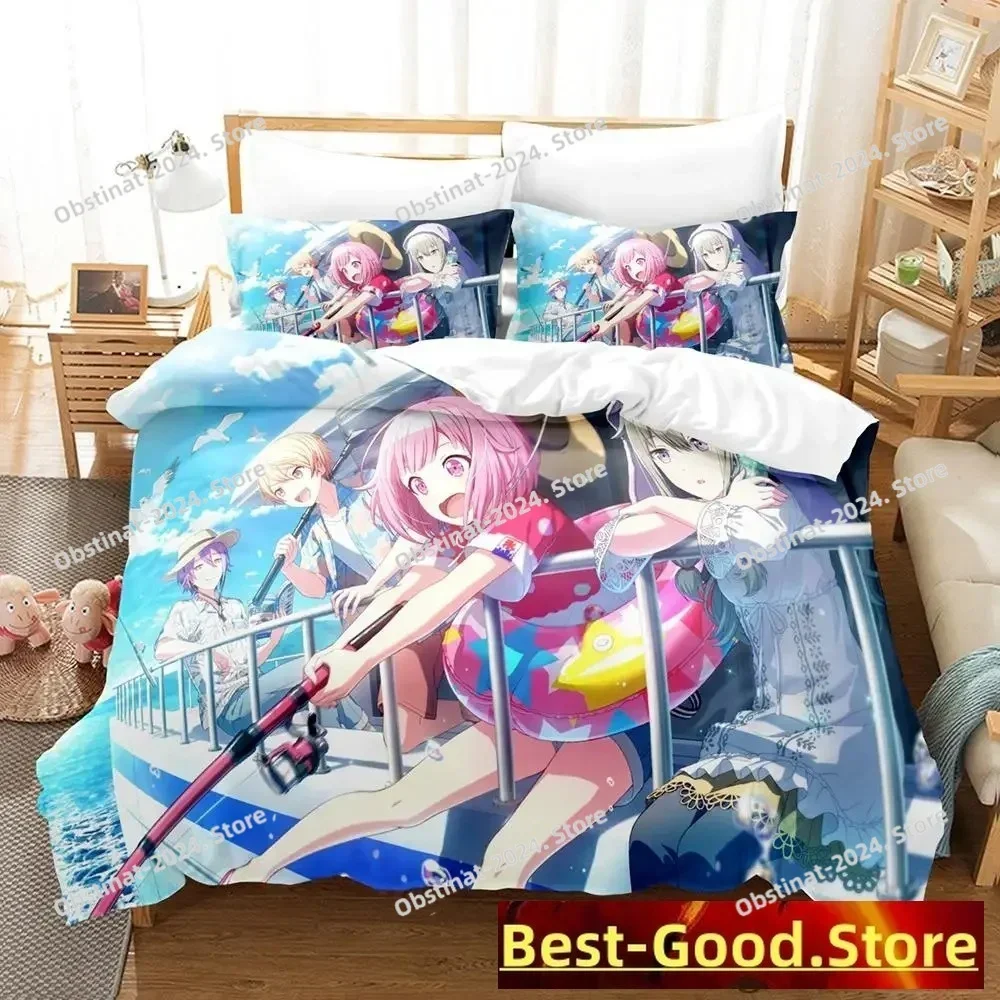 New Wonderlands x Showtime Bedding Set Printed Bed Set With Pillowcase Bed Duvet Cover Soft Single Double Queen Super King Size
