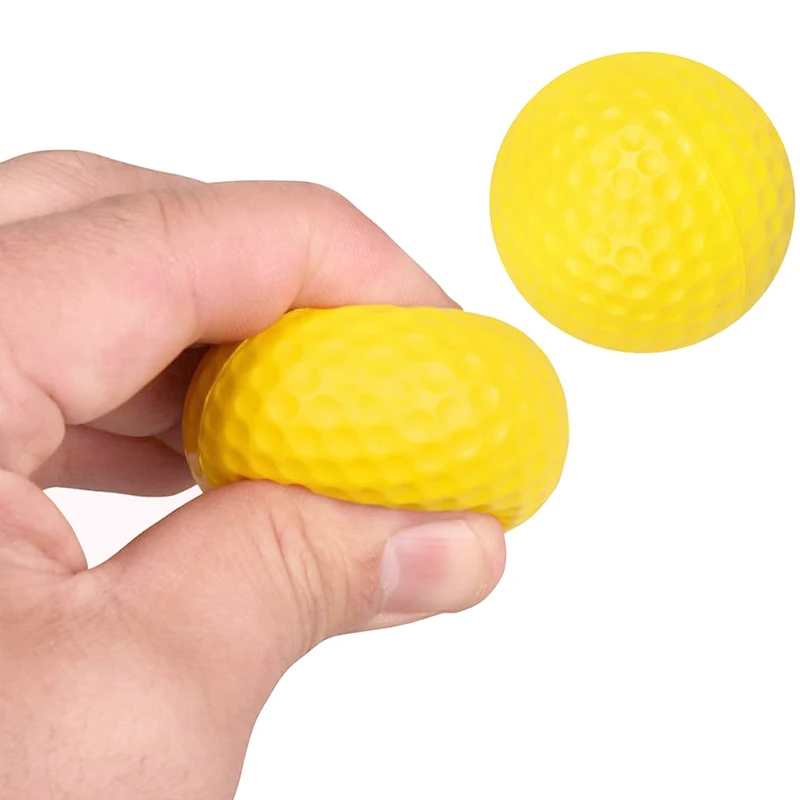 Bolas De Esponja De PU Para Prática De Golfe, Bolas Elásticas Para Treinamento Interior E Exterior, 10 PCs/Lot