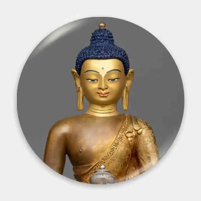 Lotus Meditation Buddha Statue Skulptur Abzeichen Brosche Anker Peripherie geräte Pin Kleidung Anhänger Gedenk geschenk für Freund Hut