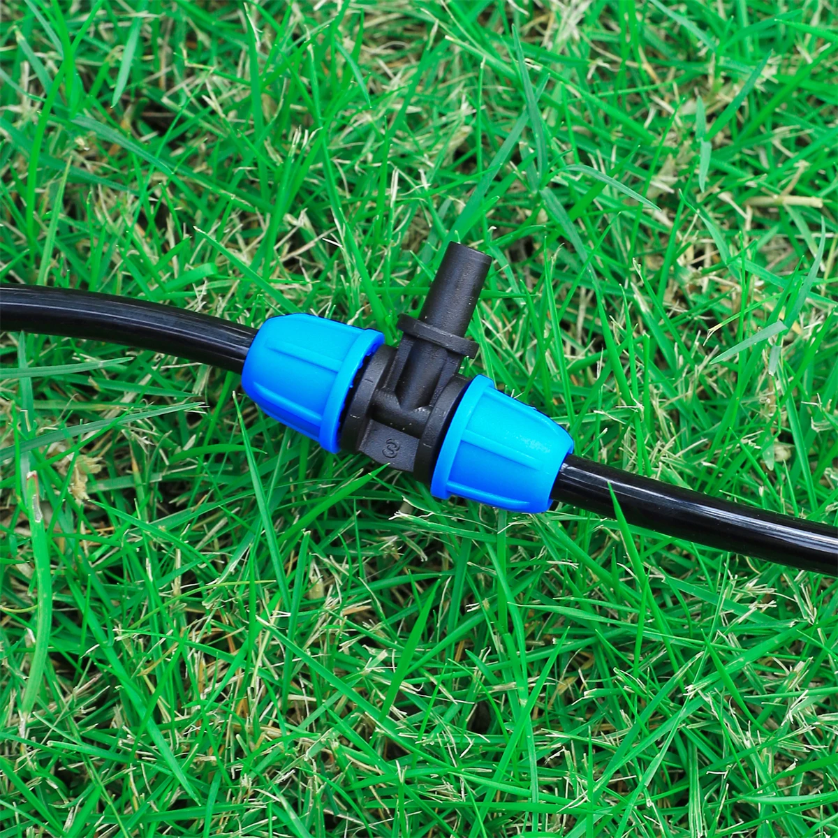 1/2 "Pijp Vergrendelde T-Connector 16Mm Waterbuis Reducerende Koppeling Home 6Mm Mondstuk Adapter Gieter Pijp Fitting Zwart/Blauw/Groen