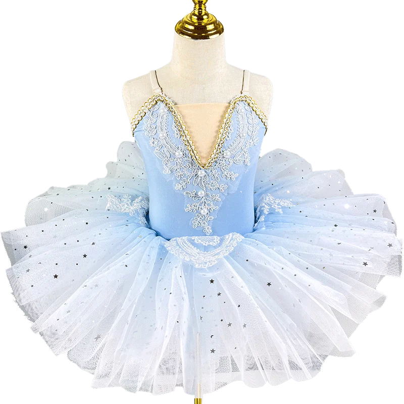 Professional Ballet Tutu Platter Pancake Tutu Dress Girls Kids Ballerina Party Costume Child Leotard Ballerina Party Dance Dress