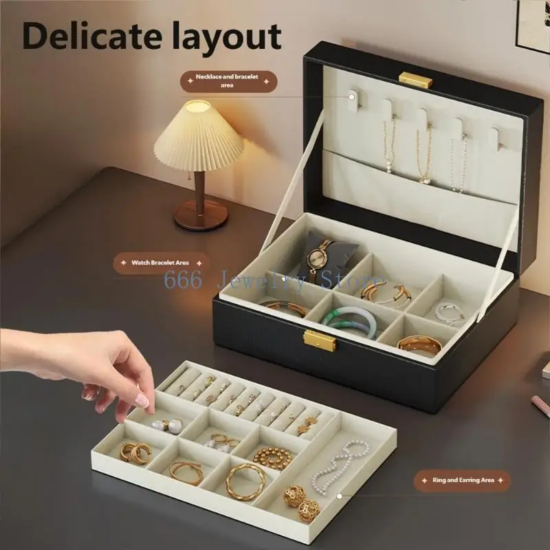F2TD Minimalist Leather Jewelry Case Protects From Scratches And Tarnish