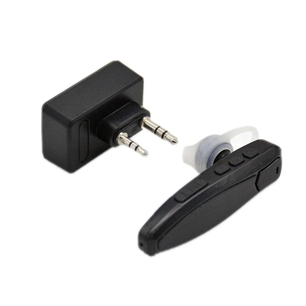 Fone de Ouvido Bluetooth Sem Fio K5 com Adaptador e Controle PTT para BAOFENG KENWOOD Motorola HYT TYT Quansheng HAM Walkie Talkie