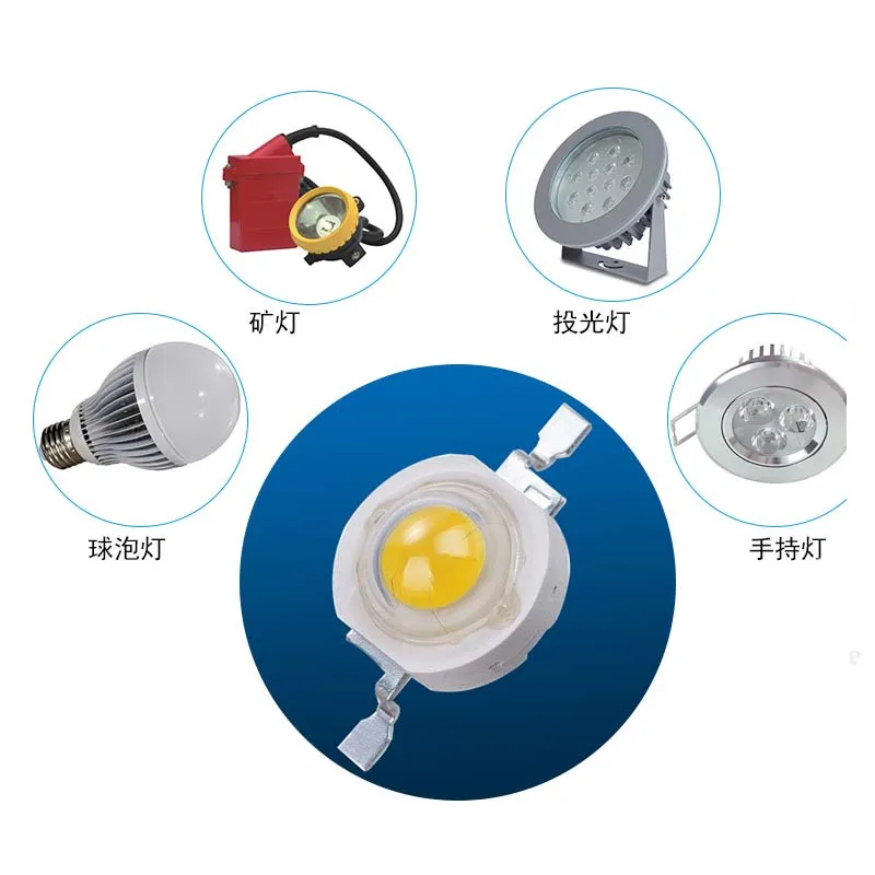 10 Stuks 3W High Power Led Light-Emitting Diode Leds Chip Smd Warm Wit Rood Groen Blauw Geel Voor Spotlight Downlight Lamp