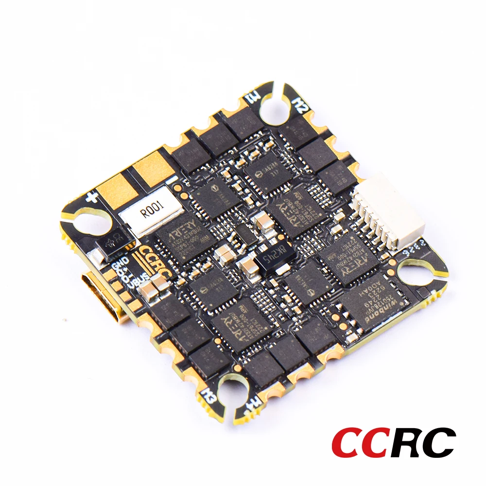 CCRC AT32F435 AIO 40A Flight Controller BLHELI32 ESC ICM -42688-P 25.5X25.5mm 2-6S for FPV Freestyle Drones