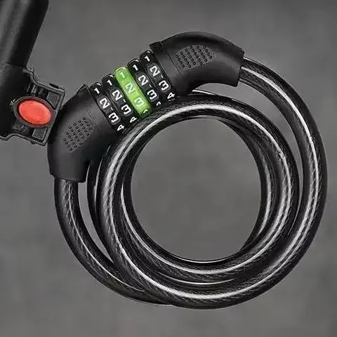 

Bicycle Lock 4 Digit Code 120cm Anti-theft Lock Bike Security Steel Cable Cycling Bicycle Lock Bike Accessories 4 Colors