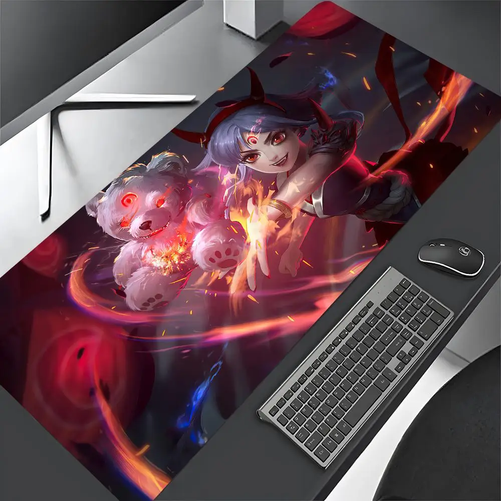 Game League of Legends Annie Mouse Pad Large Computer Gaming Accessories 700x400mm Desk Mats Carpet Anti-slip Laptop Soft Mice