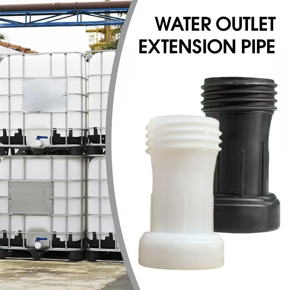 IBC Tote Tank Drain Extension Adapter, 60mm Threaded Outlet Extension Pipe For Water Outlet Extension Pipe