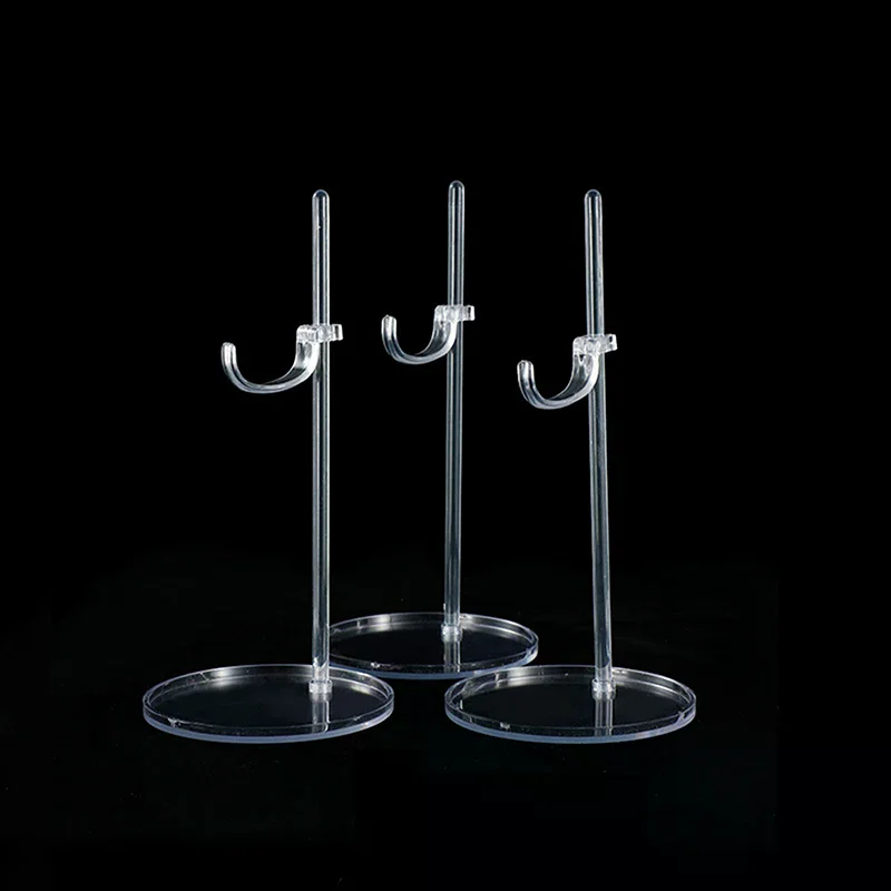 For 1/6 Doll Toys Show Acrylic Doll Holder Stands Transparent 30cm Figure Display Waist Foot Support Rack Bracket