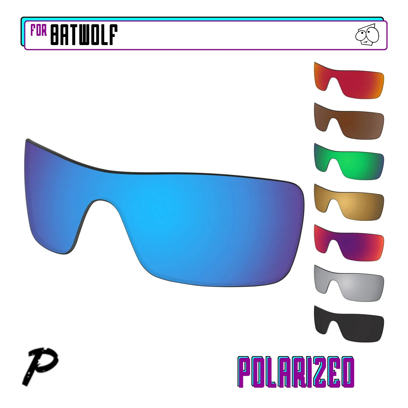 

SunglassDoctor Polarized Replacement Lenses for Oakley Batwolf OO9101 27mm Sunglasses - Multiple Options