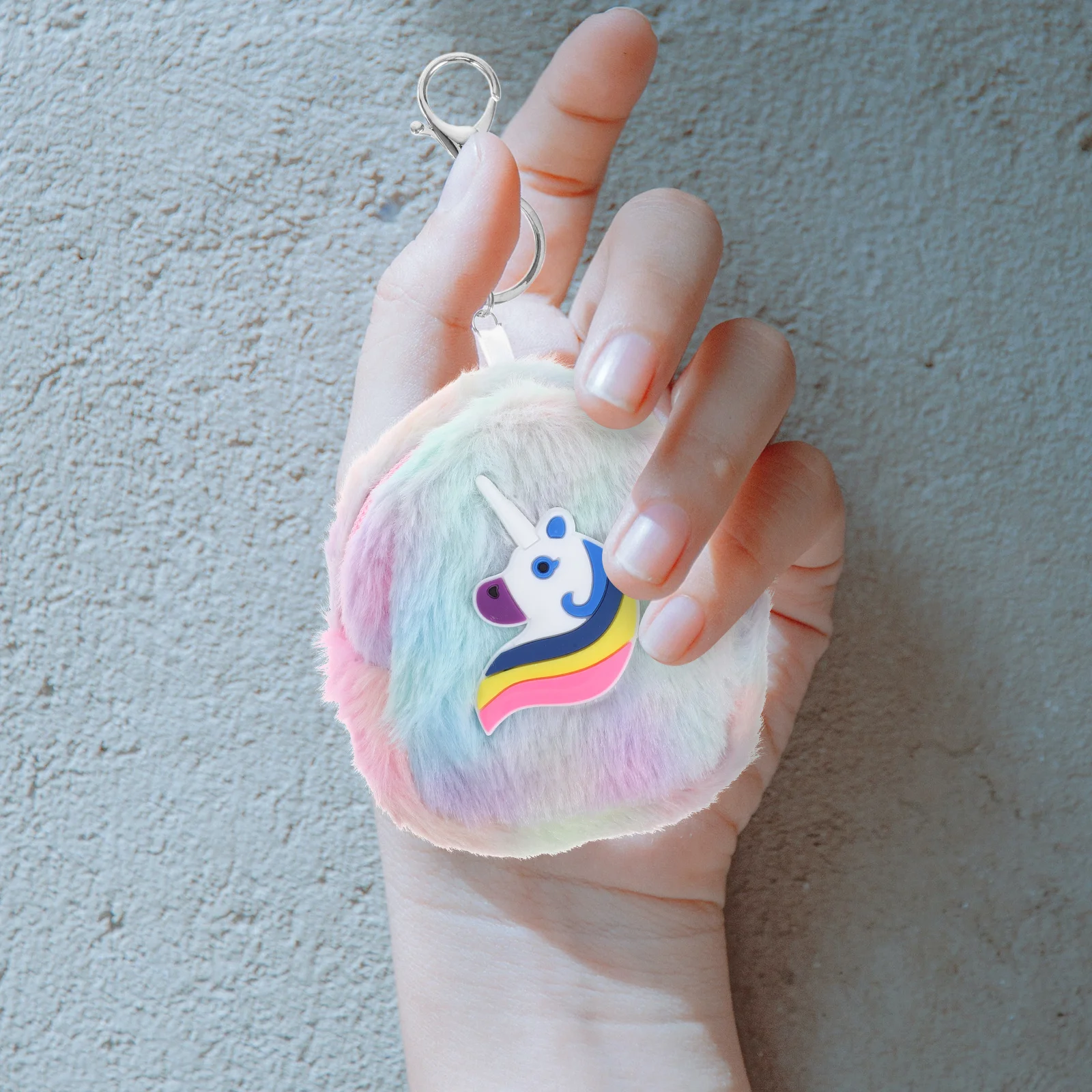 Unicorn Coin Purse Cartoon Zipper Small Wallet for Women Girls Coin Holder Change Pouch Lightweight Keychain Cash Bag #6