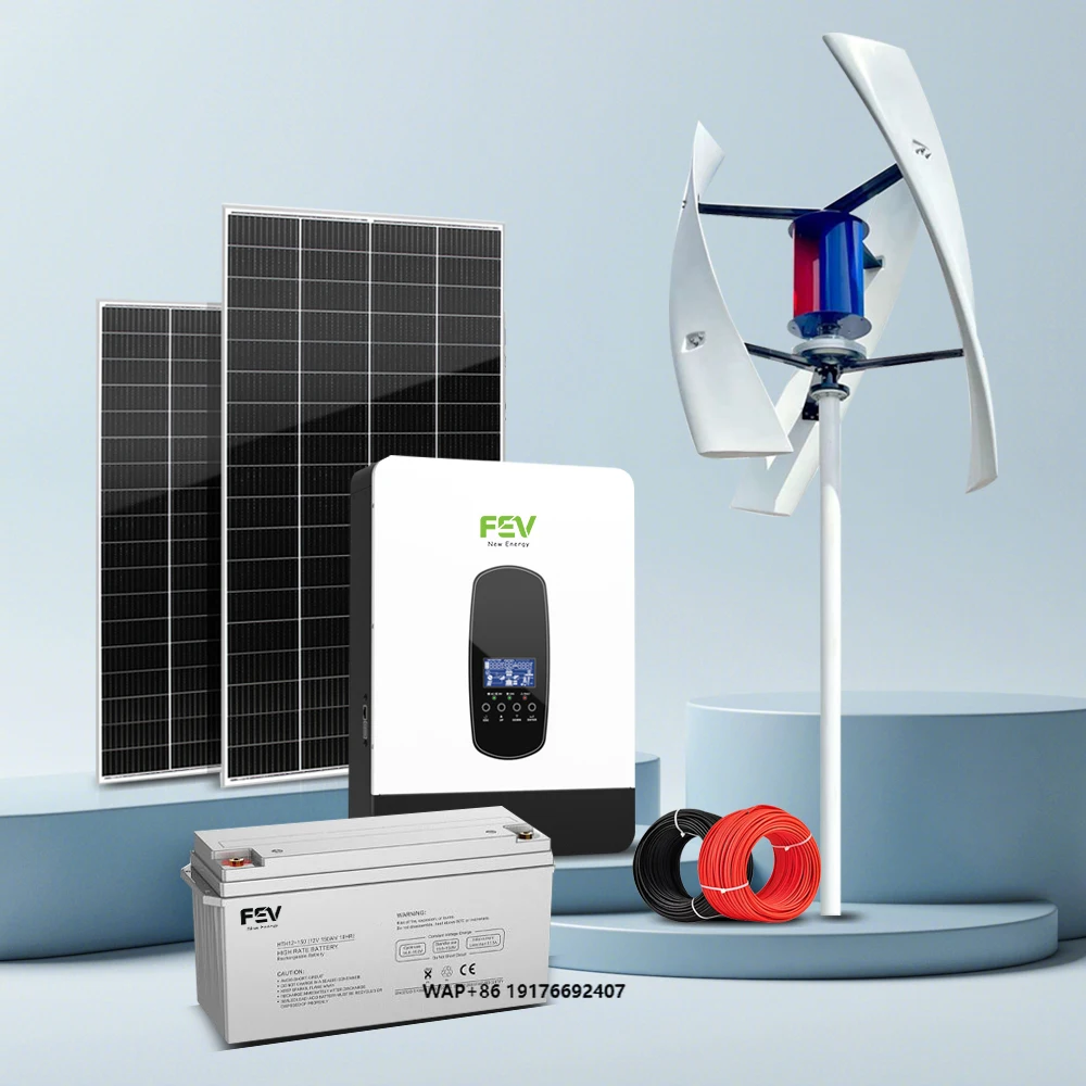 Wind Turbine 220v 5kw 10kw Wind Energy Solar Hybrid Power Generation System 48V 96V ‘Household Wind Energy System