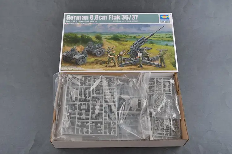 Trumpeter 02359 1/35 German 8.8cm Flak36/37 anti-aircraft gun model kit