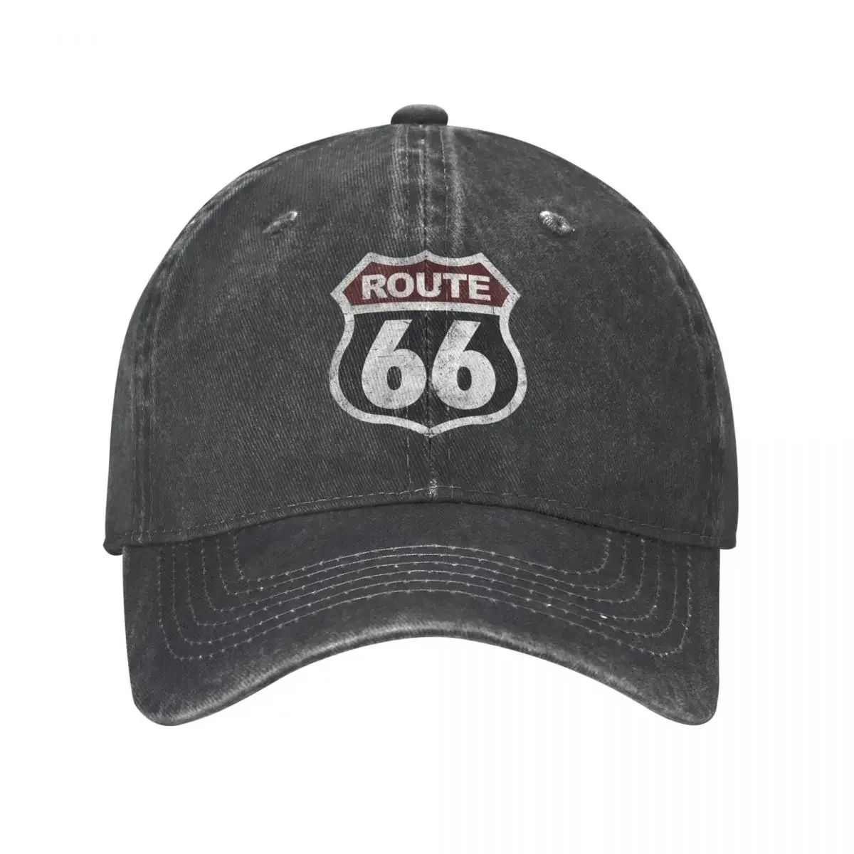 Historic Route 66 Mother Road Vintage Unisex Baseball Caps Distressed Washed Hats Cap Vintage Outdoor Workouts Snapback Hat