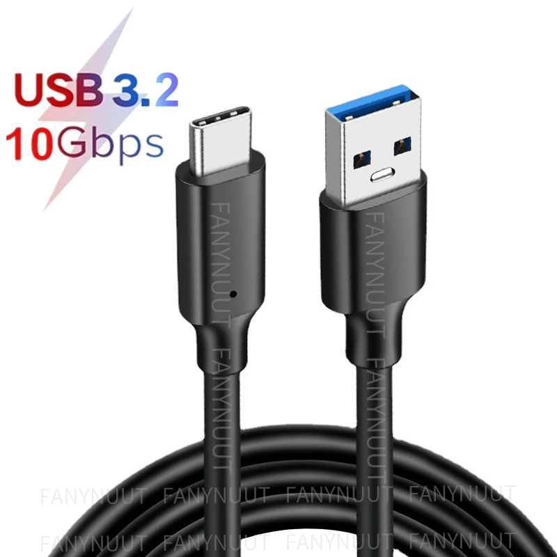 10Gbps USB C Link Cable fo VR USB3.2 Gen1 High Speed 5Gbps 5m Charging Cable 60W 3A USB C to Type C Link Cable For iphone 15 SSD