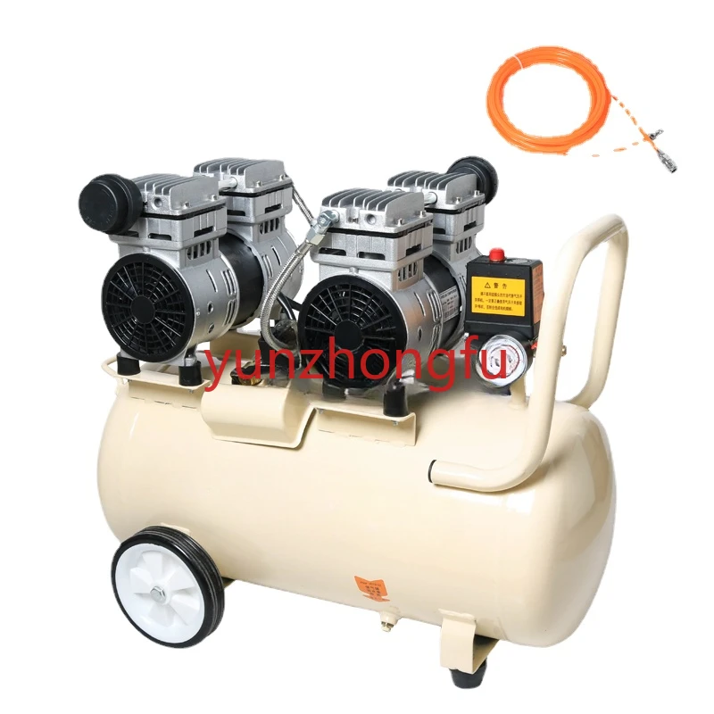 

ZS-AC50L Pure Copper Piston Type Silent Oil-Free Air Compressor Dental Woodworking Paint Portable Air Pump