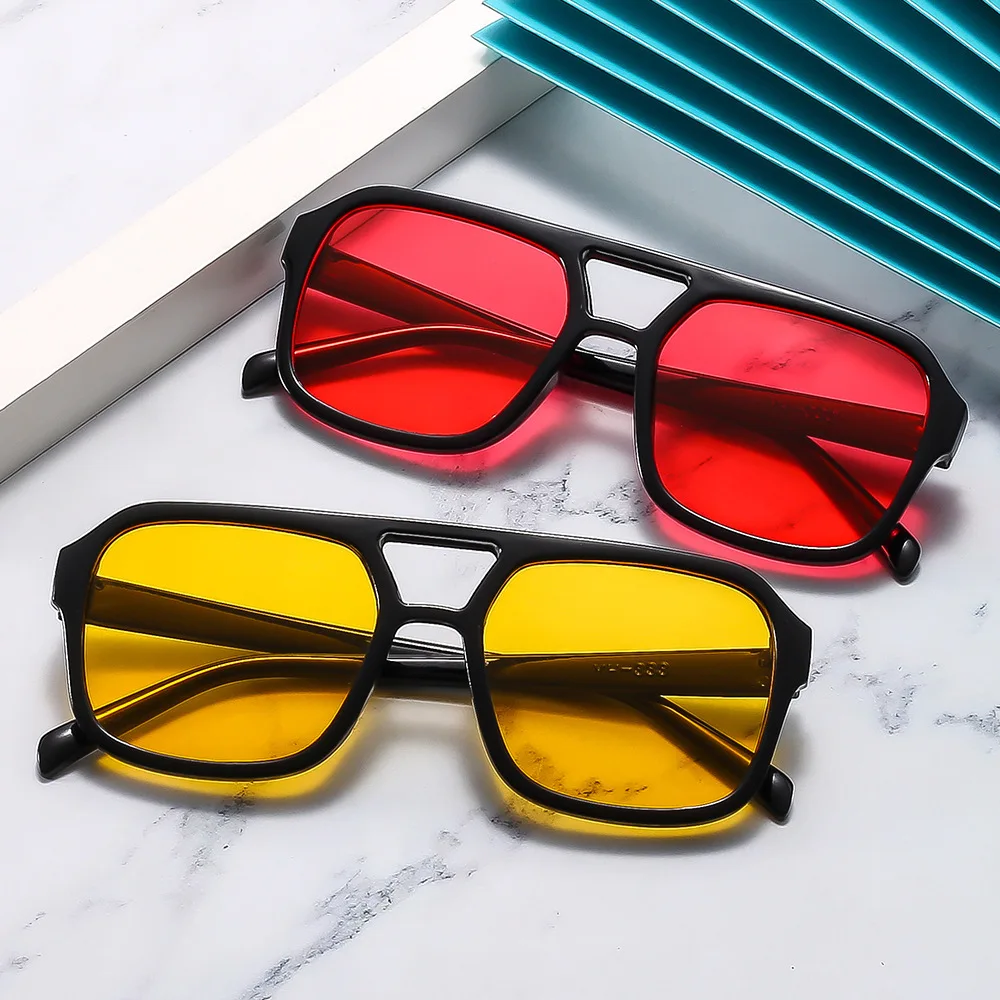 Retro Square Sunglasses for Women and Men Fashion Luxury Design Sun Glasses Trendy Shades UV400 Eyeglasse Multicolor Glasses
