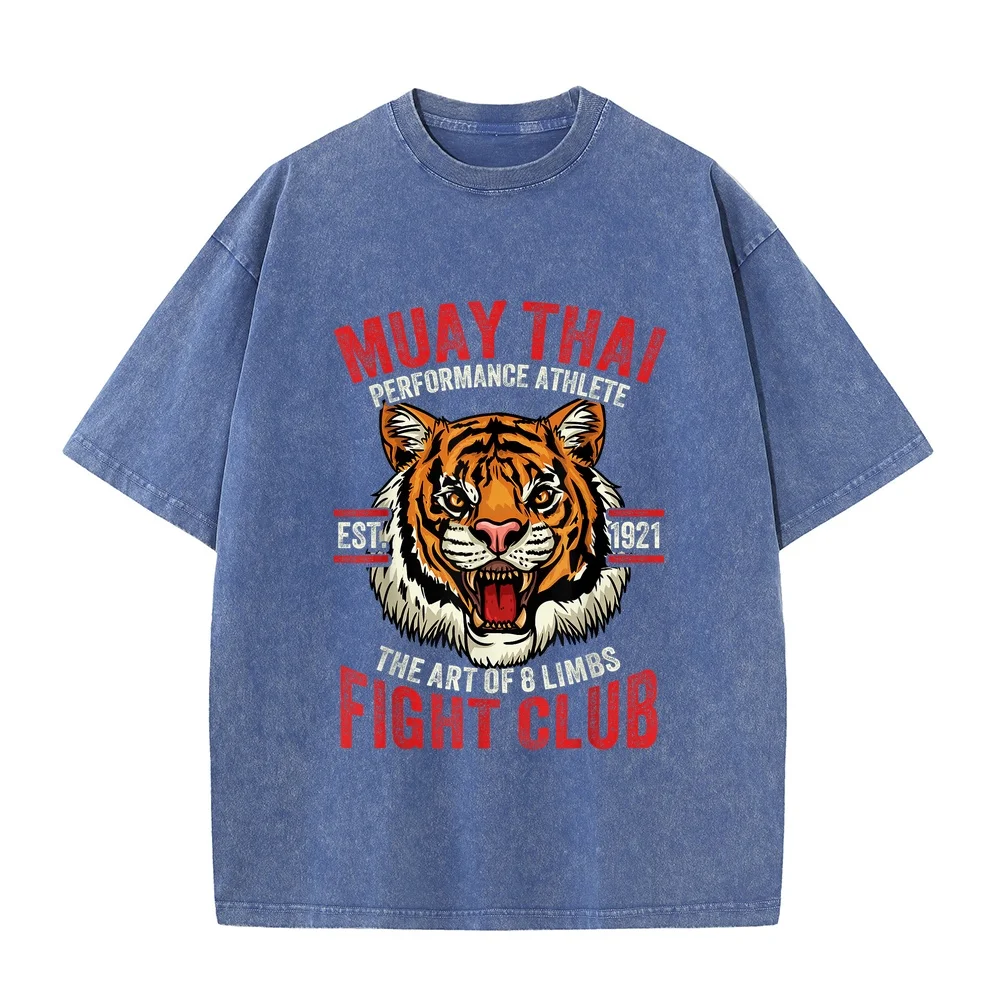 Muay Thai Boxing T-Shirt Men's T-Shirts New Shirts And Cotton Unique Gift T Shirt Oversized Printed Tee Humor Short Sleeve