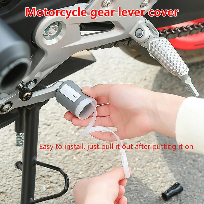 Universal Motorcycle Gear Shift Pedal Silicone Sleeve Anti Slip Pad Protection Shoe Toe Motorcycle Accessories Gear Lever Cover