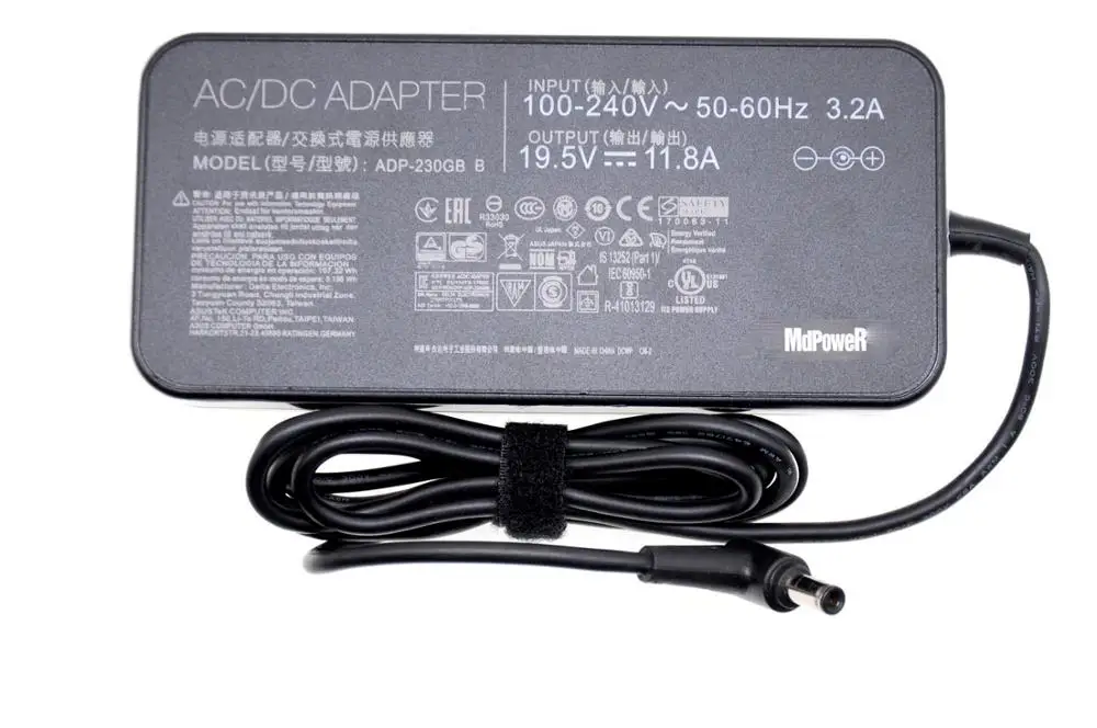 FOR ASUS 19.5V 11.8A 230W ADP-230GB B 6.0X3.7mm Laptop AC Adapter Charger G512L GL702 GL703 FA506 GL702V GL503 FA506 GX701 S7C