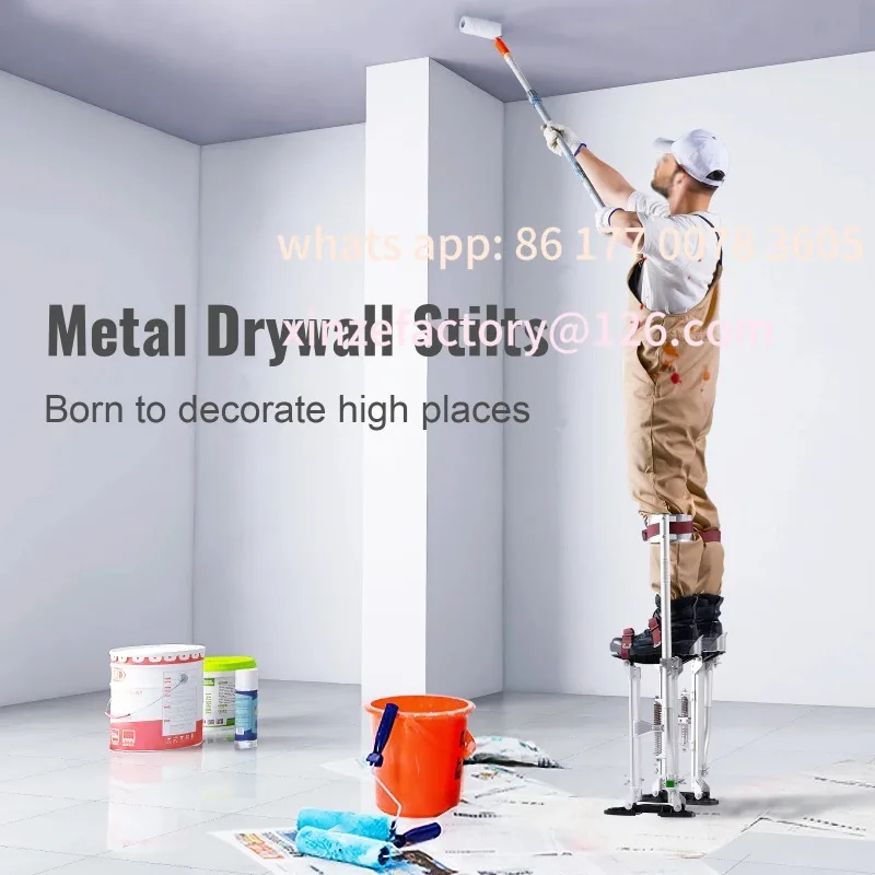 تخصيص دريوال Stilts18''-30''/36''-50''قابل للتعديل الألومنيوم أداة ركائز واقية منصات الركبة عدم الانزلاق ركائز العمل للمنزل