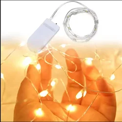 CR2032 Fairy Light LED Copper Wire String Lights Outdoor Garland Wedding Light for Home Christmas Garden Mariage Holiday Decor