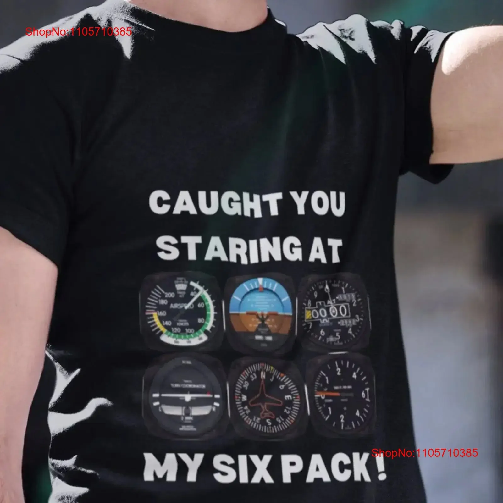 Pilot T Shirt Six Pack Aviation Enthusiast Airline Private New Funny for vintage Washed Breathable Unisex streetwear fashion