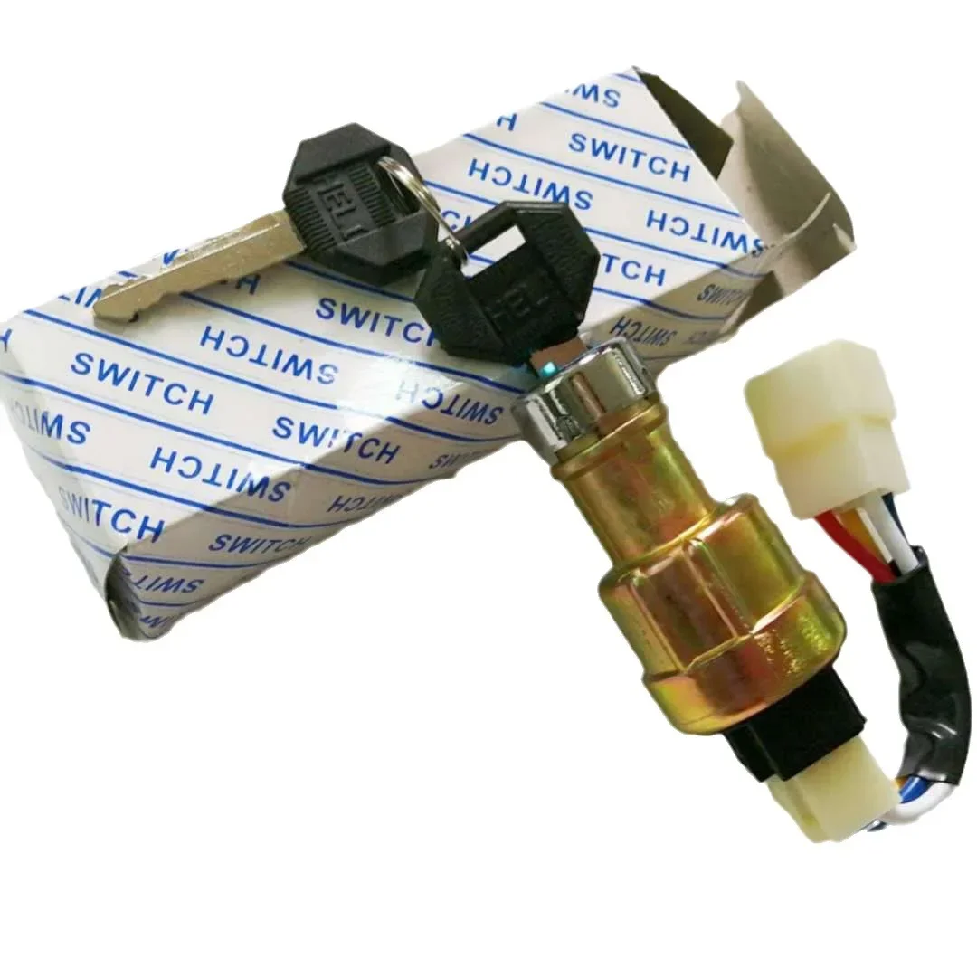 رافعة شوكية هليكوبتر بدء مفتاح الإشعال JK411 هانغتشو Liugong Longgong منصة Lifu 2345 طن مفتاح قفل الباب الكهربائي