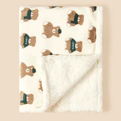 Wholesale ODM Baby Blankets For Newborns Winter Super Soft Double-layer Thick Flannel Sherpa Blankethello kitty blanket