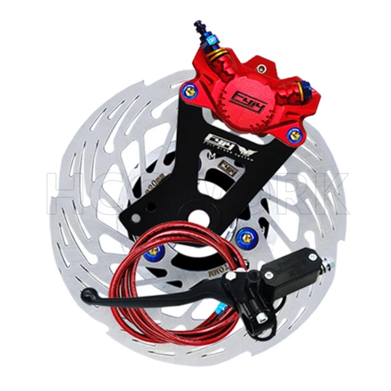 Electric Bike Accessories Rear Disc Brake Suit Set System 220mm 2 Pistons Axial Brake Caliper for Niu G2 G260