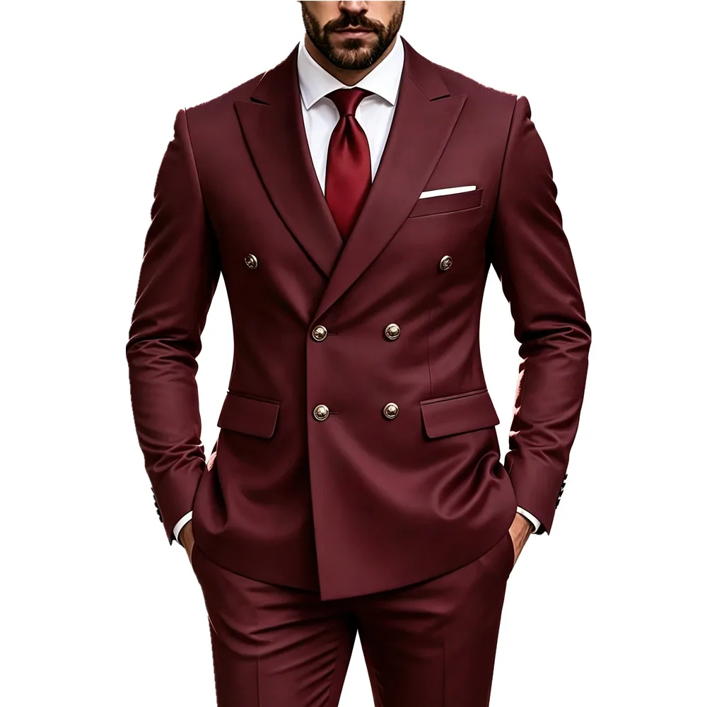 Thumbnail 2 - #46 Mens Double Breasted Formal Suits List of Top Picks