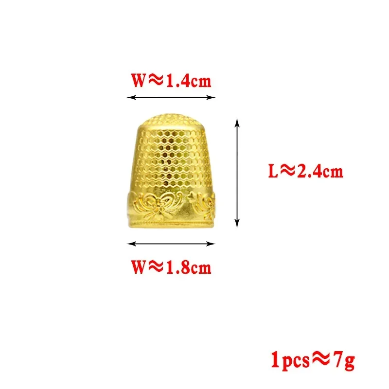 Sewing fabric DIY accessories New cross-stitch thimble finger sleeve Vintage pure copper thimble Thickened protective top hat