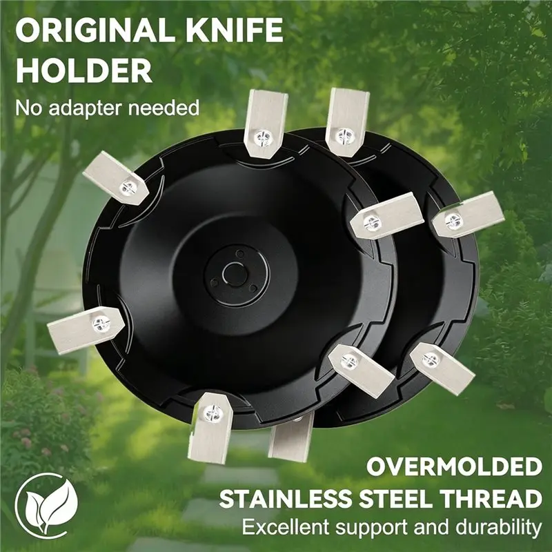 AB13-For 4/5/6 Blade System With 12 Blades- 2X For Luba 2& Luba Mower Compatible Cutting Discs(Fits 2024 And Older Models)
