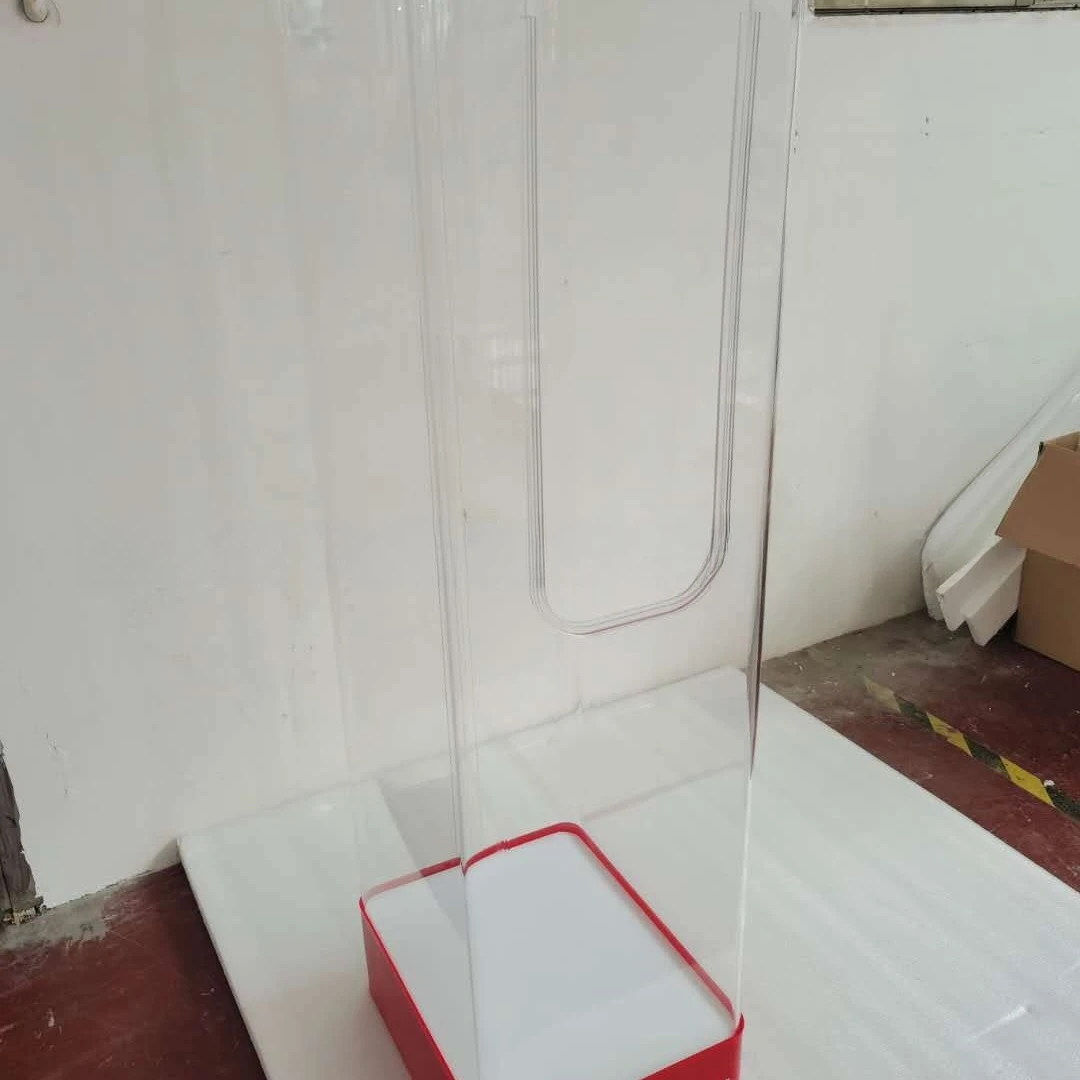 Round, pillow bucket, acrylic U-neck, travel, pillow rest, airplane display stand